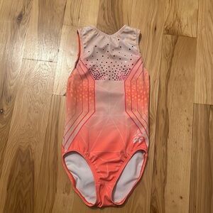 Suni Lee Leotard GK ELITE Orange and Pink